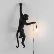 LAMPA ŚCIENNA MONKEY CZARNA SELETTI