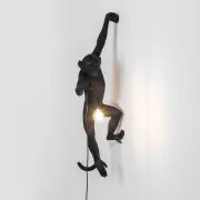 LAMPA ŚCIENNA MONKEY CZARNA SELETTI