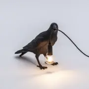 LAMPA STOŁOWA BIRD WAITING CZARNA SELETTI