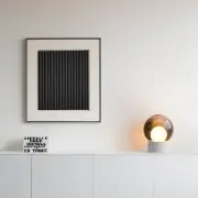 LAMPA STOŁOWA BOULE SZARA-BIAŁA-BIAŁA S PULPO