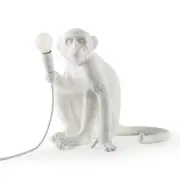 Lampa Stołowa Monkey Biała - Wersja Siedząca Outdoor Seletti