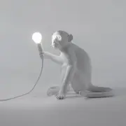 LAMPA STOŁOWA MONKEY BIAŁA - WERSJA SIEDZĄCA SELETTI