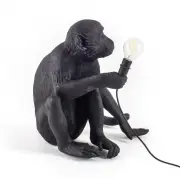 LAMPA STOŁOWA MONKEY CZARNA - WERSJA SIEDZĄCA SELETTI