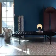 LAMPA STOŁOWA BLOOPER CIEMNONIEBIESKA Please Wait to be Seated