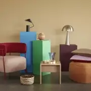 LAMPA STOŁOWA METAL MOSIĘŻNA HUbsch