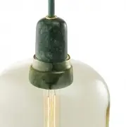 LAMPA WISZĄCA AMP PODŁUŻNA ZŁOTO-ZIELONA NORMANN COPENHAGEN