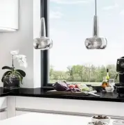 LAMPA WISZĄCA CLAVA CHROM 21,5 CM UMAGE