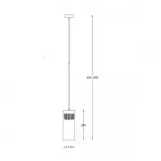 LAMPA WISZĄCA CRYSTAL SINGLE
