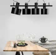 LAMPA WISZĄCA ENKEL 4 CZARNA UMMO