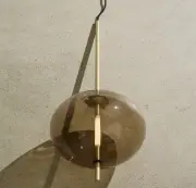 LAMPA WISZĄCA KANDINSKY 30 PRZYDYMIONY BRĄZ PHOLC