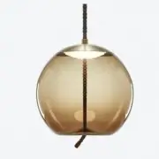 LAMPA WISZĄCA KNOT SFERA SMALL BRĄZOWA BROKIS