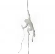 LAMPA WISZĄCA MONKEY Z LINĄ BIAŁA SELETTI