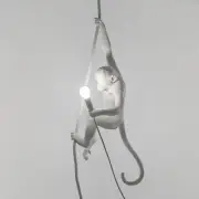LAMPA WISZĄCA MONKEY Z LINĄ BIAŁA SELETTI