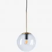 LAMPA WISZĄCA ORB 20 cm mosiężna BOLIA