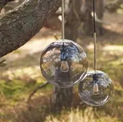 LAMPA WISZĄCA ORB 25 cm mosiężna BOLIA