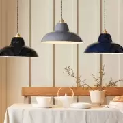 LAMPA WISZĄCA ORIGINAL 1227 MIDI WIDE BRASS INK BLUE ANGLEPOISE