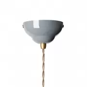 LAMPA WISZĄCA ORIGINAL 1227 MIDI WIDE BRASS ELEPHANT GREY ANGLEPOISE