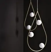 LAMPA WISZĄCA PEARLS 80 MOSIĄDZ PHOLC