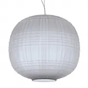 LAMPA WISZĄCA TARTAN SZARA FOSCARINI