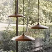 Lampa wisząca Circular szczotkowany brąz menu
