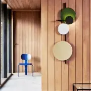 Lampa ścienna zielona Please Wait to be Seated