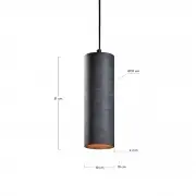LAMPA wisząca Maude szara KAVE HOME