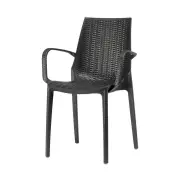 Krzesło Lucrezia z podłokietnikiem antracytowe Scab Design