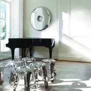 Lustro Rondo 150 cm Inox Zieta