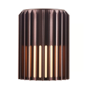 Lampa ścienna do ogrodu Aludra brązowa