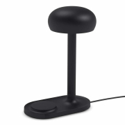 Lampa stołowa Emendo z ładowarką czarna Please Wait to be Seated