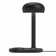 Lampa stołowa Emendo z ładowarką czarna Please Wait to be Seated