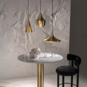 Lampa wisząca Beat Fat mosiężna Tom Dixon