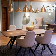 Lampa wisząca Beat Fat mosiężna Tom Dixon
