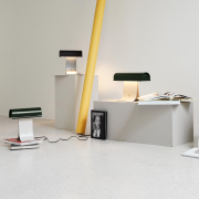 Lampa Stołowa Archive 25 Cm Zielono Szara Northern