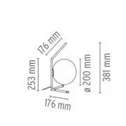 Lampa stołowa IC T1 LOW chromowana Flos