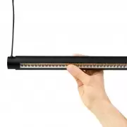 Lampa Wisząca Factor Linear Soft Black Hay