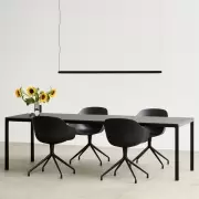 Lampa Wisząca Factor Linear Soft Black Hay