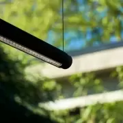 Lampa Wisząca Factor Linear Soft Black Hay