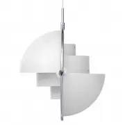 Lampa Wisząca Multi-Lite 32 cm Chrome White Semi Matt Gubi