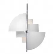 Lampa Wisząca Multi-Lite 32 cm Chrome White Semi Matt Gubi