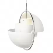 Lampa Wisząca Multi-Lite 32 cm Chrome White Semi Matt Gubi