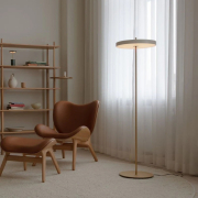 Lampa podłogowa Asteria perłowa biel Umage