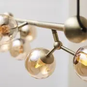 Lampa podłogowa Atom amber Halo Design