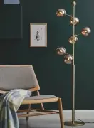 Lampa podłogowa Atom amber Halo Design
