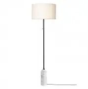 Lampa podłogowa Gravity biały marmur biały klosz Gubi