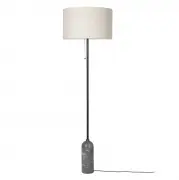 Lampa podłogowa Gravity szary marmur klosz Canvas Gubi