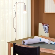Lampa podłogowa Ido jasnoszara HUbsch