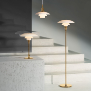 Lampa podłogowa PH 3 mosiężna Louis Poulsen