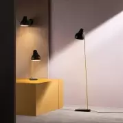 Lampa podłogowa VL38 czarna Louis Poulsen