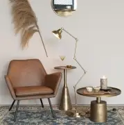 Lampa podłogowa Xavi mosiężna White Label Living
